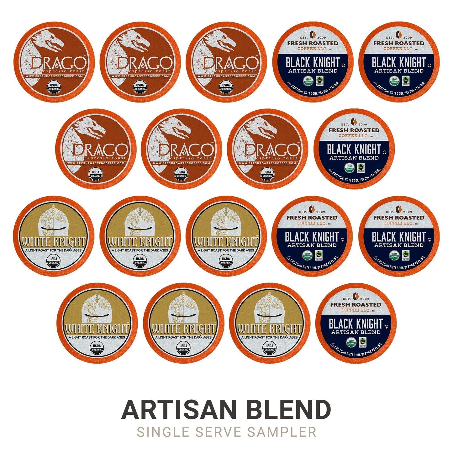 Organic Artisan Blend Sampler - Classic Coffee Pods