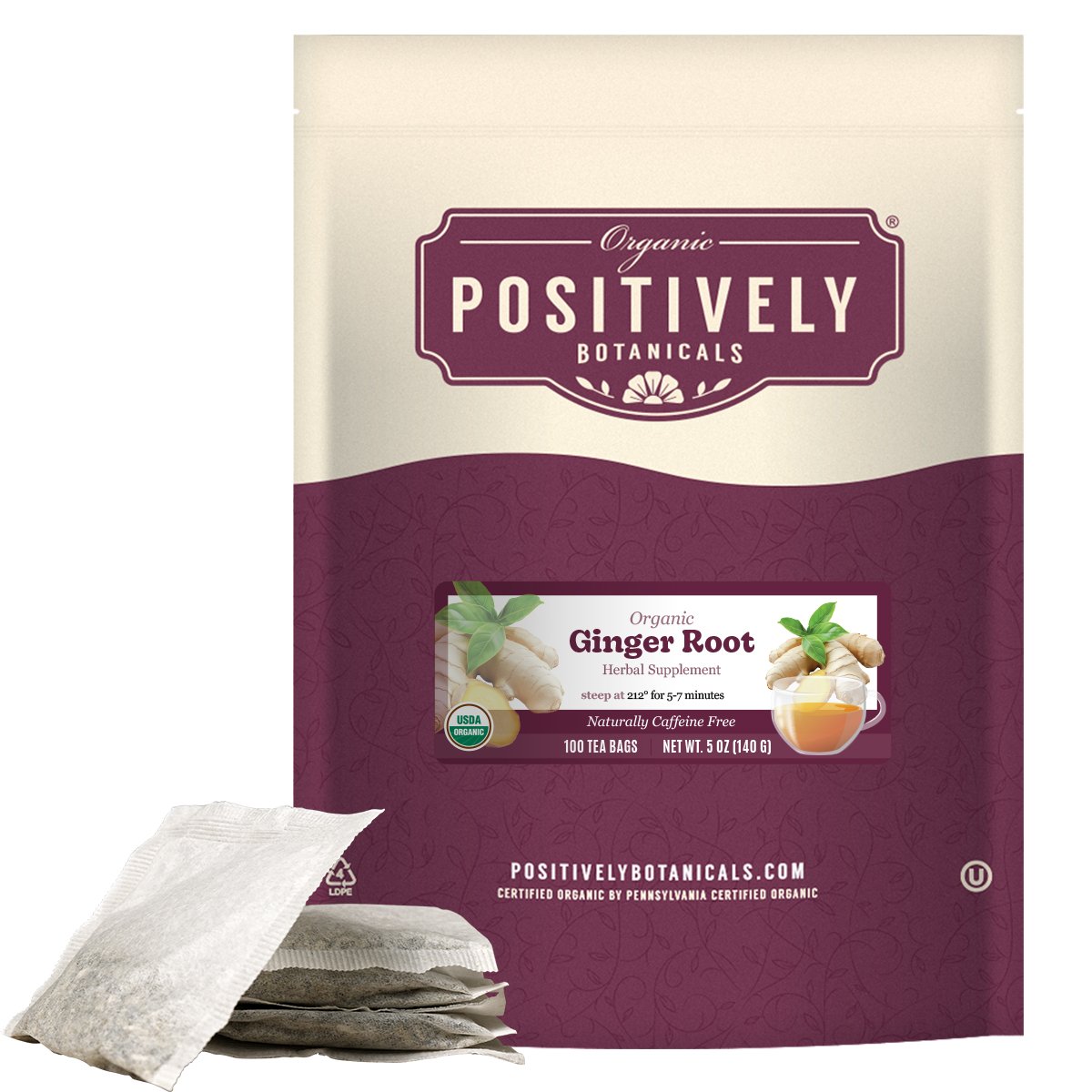 Ginger Root - Botanical Tea Bags