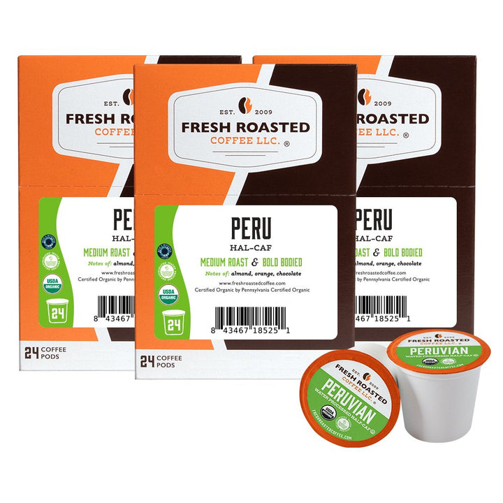 Organic Peru Water-Processed Half Caf - Classic Coffee Pods