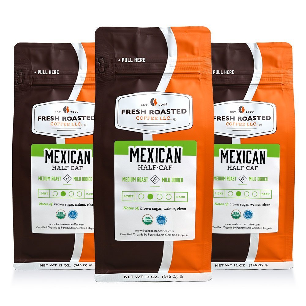 Organic Mexican Swiss Water Half Caf - Roasted Coffee