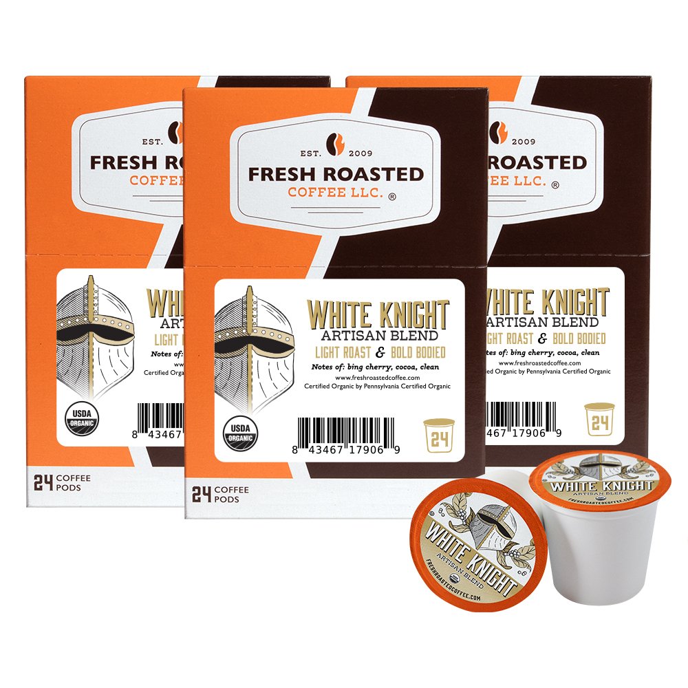 Organic White Knight - Classic Coffee Pods