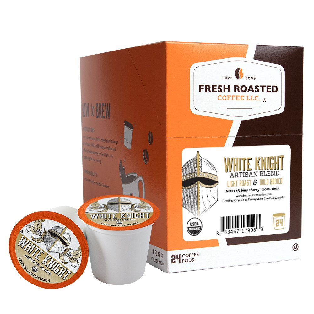 Organic White Knight - Classic Coffee Pods