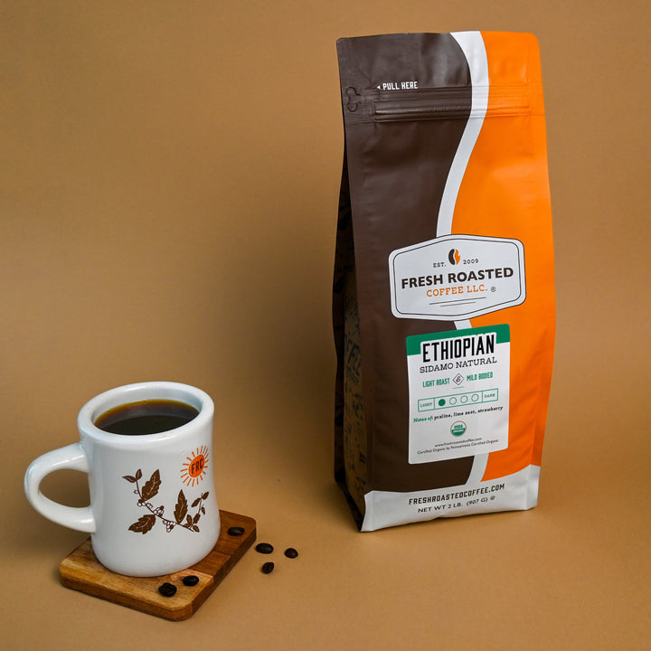 Organic Ethiopian Sidamo Natural - Roasted Coffee