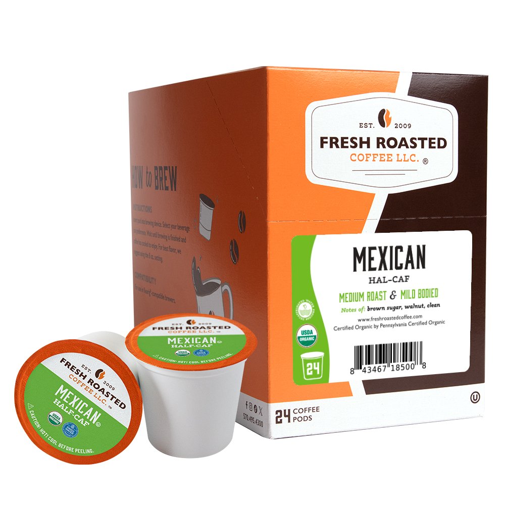 Organic Mexican Swiss Water Half Caf - Classic Coffee Pods