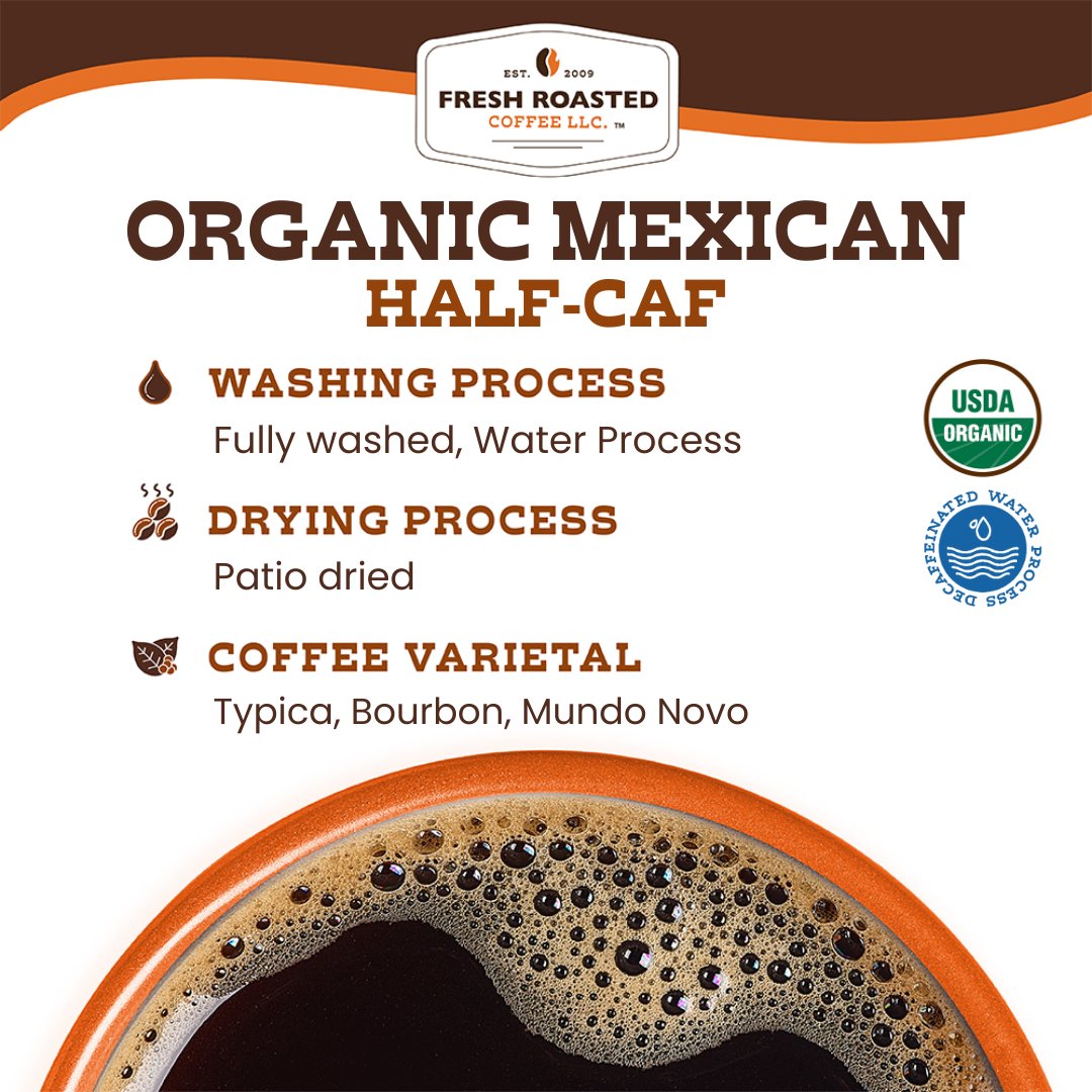 Organic Mexican Swiss Water Half Caf - Classic Coffee Pods