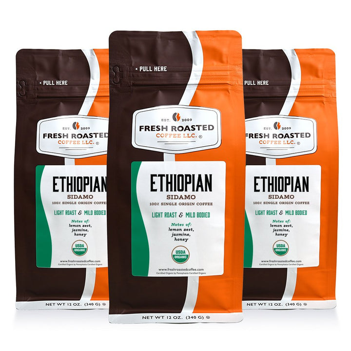Organic Ethiopian Sidamo - Roasted Coffee